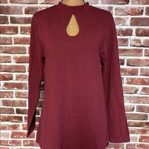 Torrid maroon top size 2 NWT